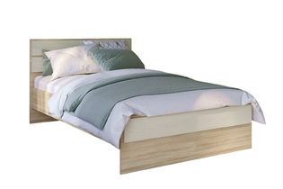 Кровать «Венеция», ВН-1200, Дуб Сонома/Ясень Снежный