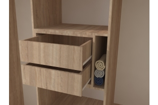 Шуфлядный блок к шкафам высотой 2400 мм (дуб сонома)