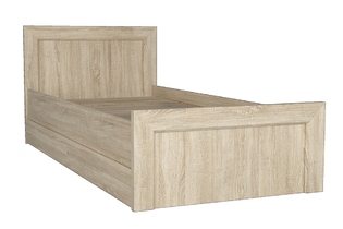Кровать «Турин», ТР-900, Дуб Сонома, с 2-мя ящиками