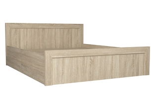 Кровать «Турин», ТР-1600, Дуб Сонома, с 4-мя ящиками