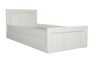 Кровать «Турин», ТР-900, Ясень Снежный, с 2-мя ящиками