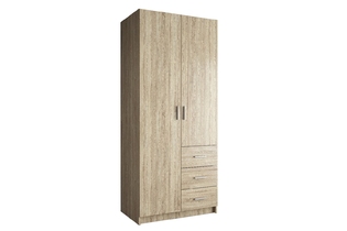 Шкаф для одежды «Универсал», УН-02-03, Дуб Сонома
